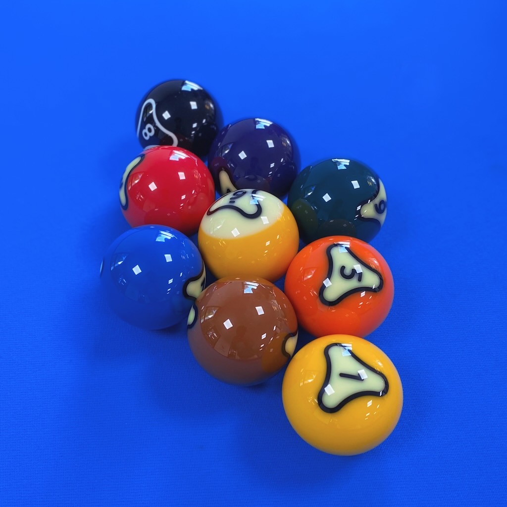 placer les billes pour la casse du jeu de la 9